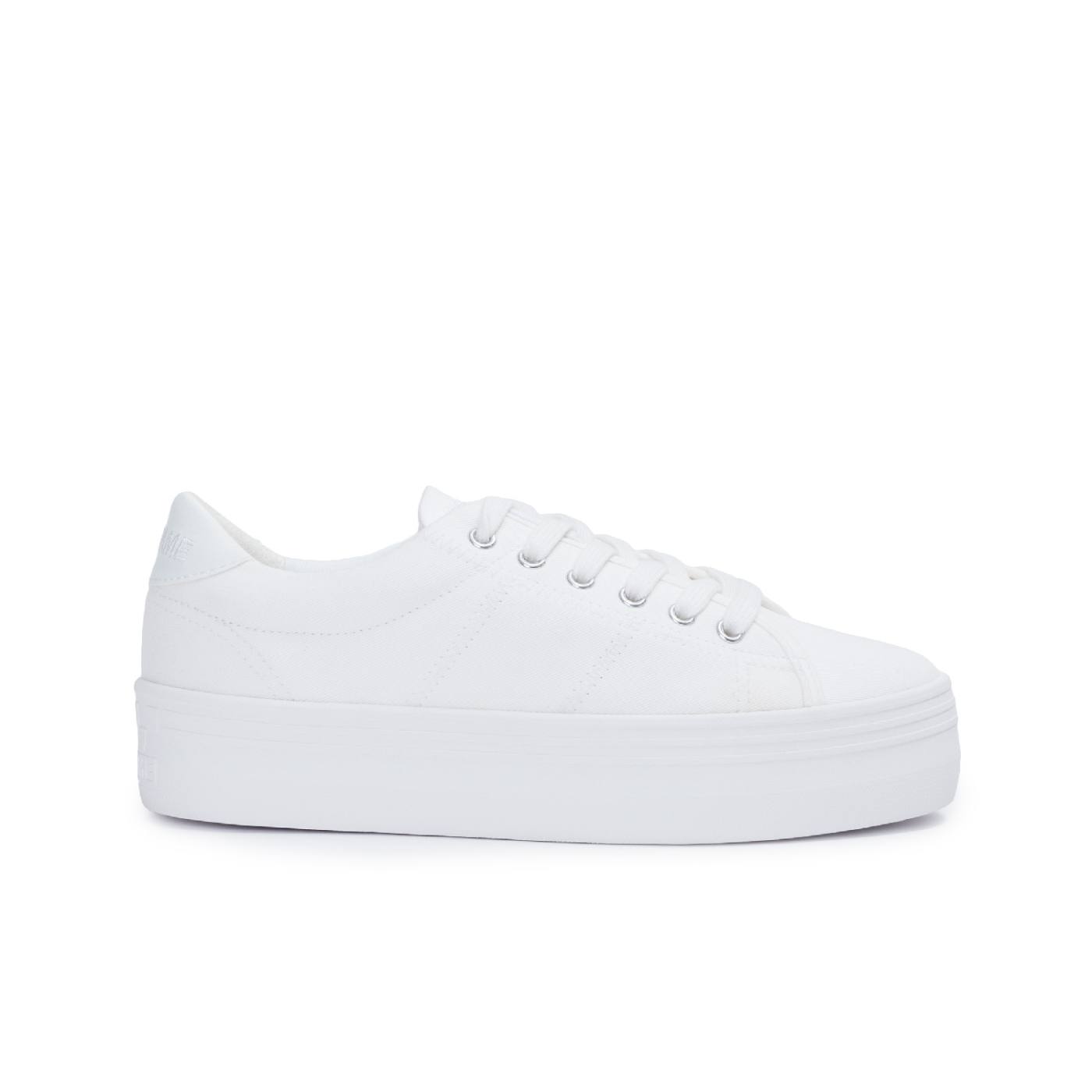 SNEAKER PLATO M - TELA - BIANCO